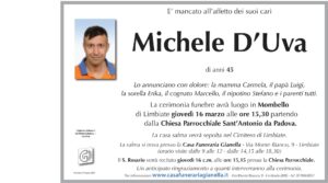 Annuncio funebre - Michele D’Uva