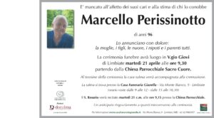 Annuncio funebre - Marcello Perissinotto
