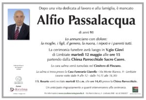 Annuncio funebre - Alfio Passalacqua